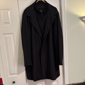 Jos. A. Bank Black Trench Coat for Men size 48L